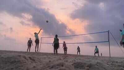Masters women mark world volleyball day at Colva