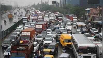 NH-8 chokes, diversions turn commute into hours-long ordeal