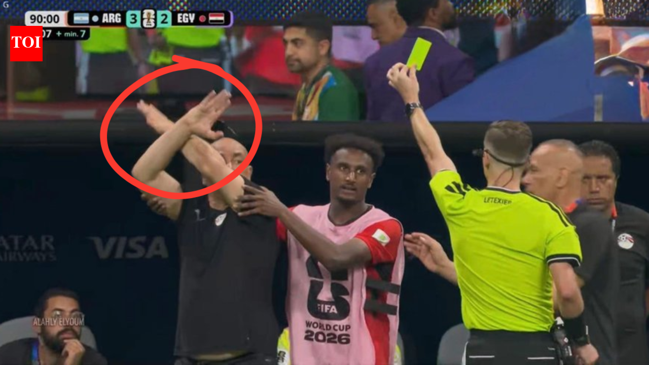 What did Hossam Hassan’s furious ‘X’ gesture mean? Egypt boss’ yellow card moment explained