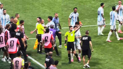 Tempers explode as Lionel Messi clashes with Egypt coach, staff member sent in dramatic World Cup scenes | Look at it