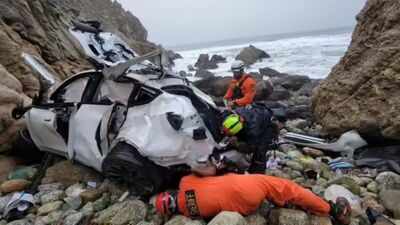 US court dismisses charges against Indian-origin doctor who drove Tesla off 250-foot cliff with family