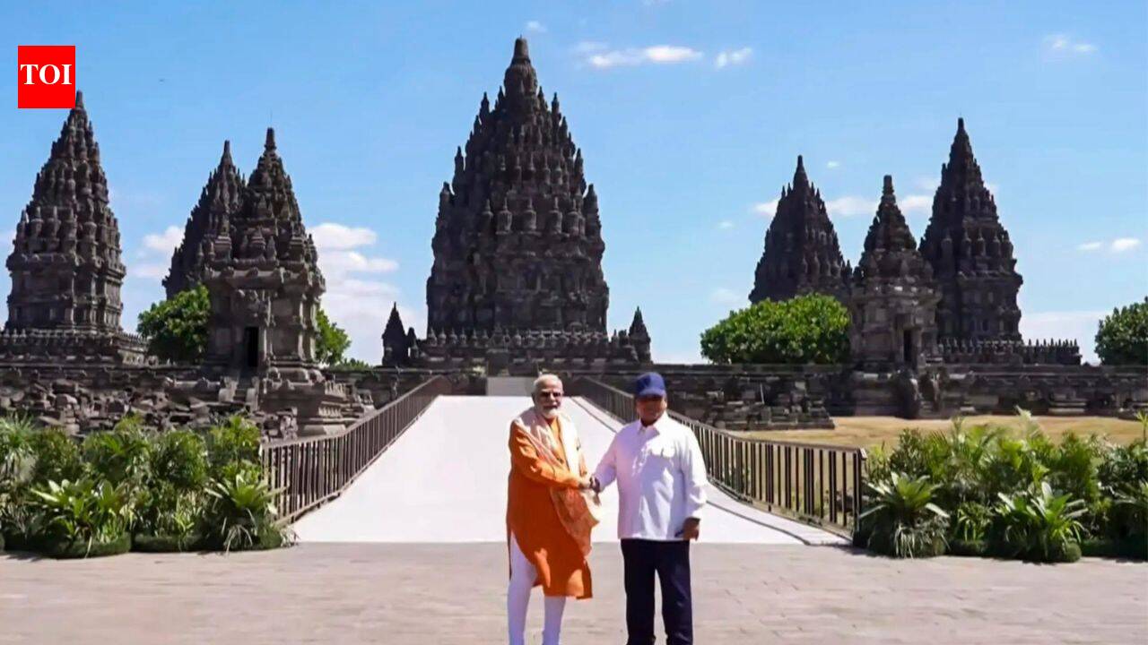 PM Modi visits 1000-year-old Hindu temple in Indonesia, backs restoration project