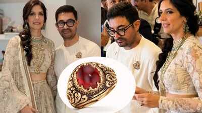 Aamir Khan's wedding ring for Gauri Spratt required 256 hours of work 131 pairs of skilled hands, has an exceptionally rare natural ruby sourced from Madagascar