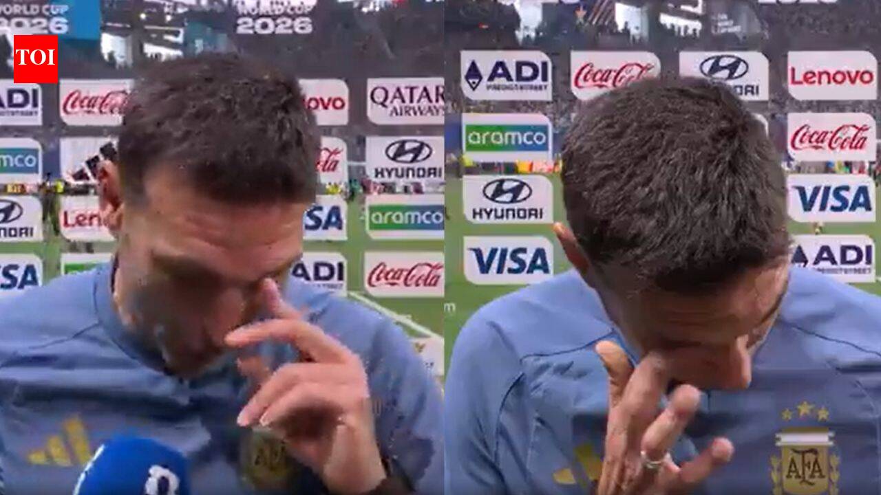 'I can't look at you, I'm sorry': Argentina coach Lionel Scaloni's emotional post-match interview goes viral after Egypt win at FIFA World Cup - Watch
