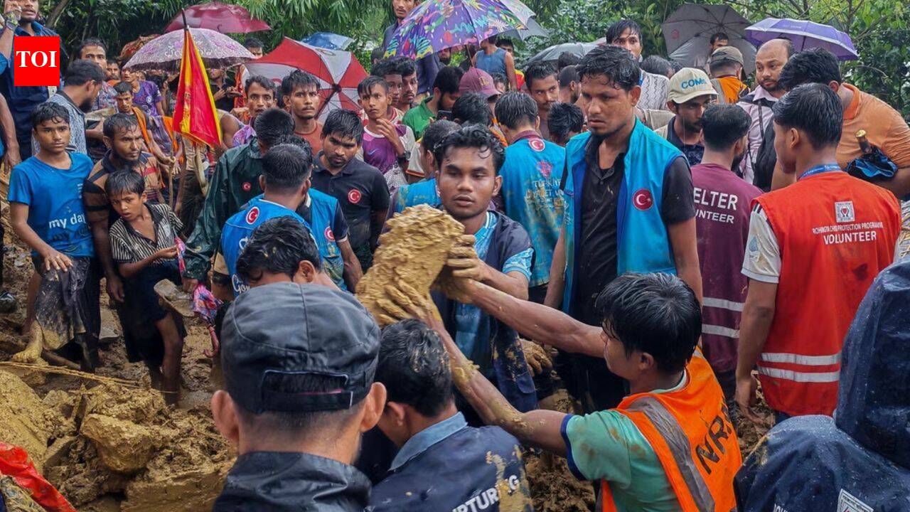 Rohingya camp landslide kills at least eight children, multiple injured