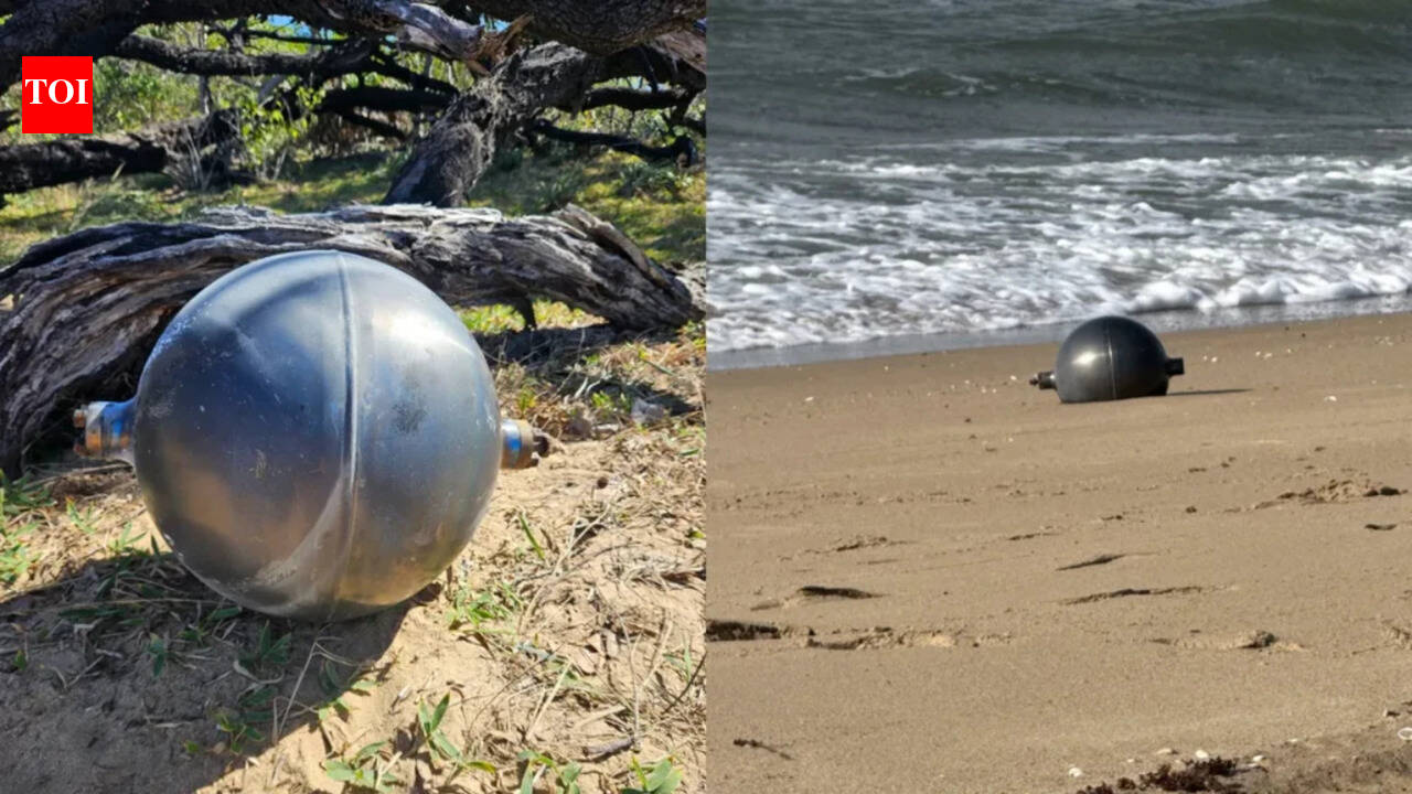 Mysterious 'space balls' twice the size of basketballs wash ashore on Australian beach, scientists say the discovery is more common than many people think