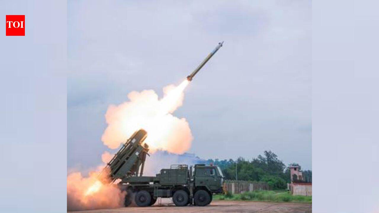 DRDO successfully flight-tests Pinaka Long Range Guided Rocket in Odisha