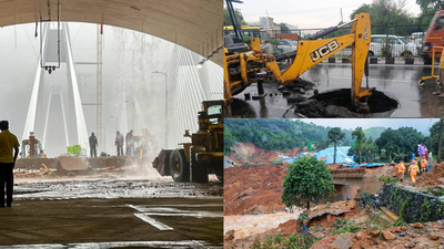 Monsoon havoc across India: Wayanad landslide, Pune building collapse, Delhi highway cave-in and Mumbai deluge leave trail of destruction