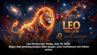 Leo Horoscope Today, July 10, 2026: Begin that pending project after prayer, your confidence will follow action