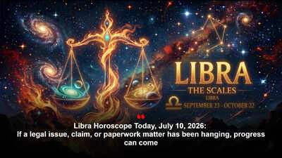 Libra Horoscope Today, July 10, 2026: If a legal issue, claim, or paperwork matter has been hanging, progress can come