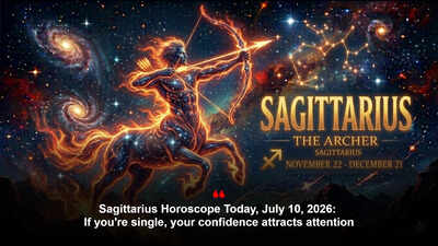 Sagittarius Horoscope Today, July 10, 2026: If you're single, your confidence attracts attention