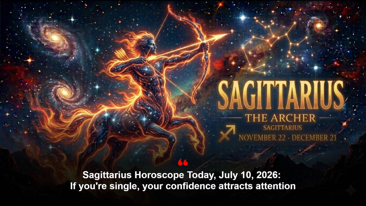 Sagittarius Horoscope Today, July 10, 2026: If you're single, your confidence attracts attention
