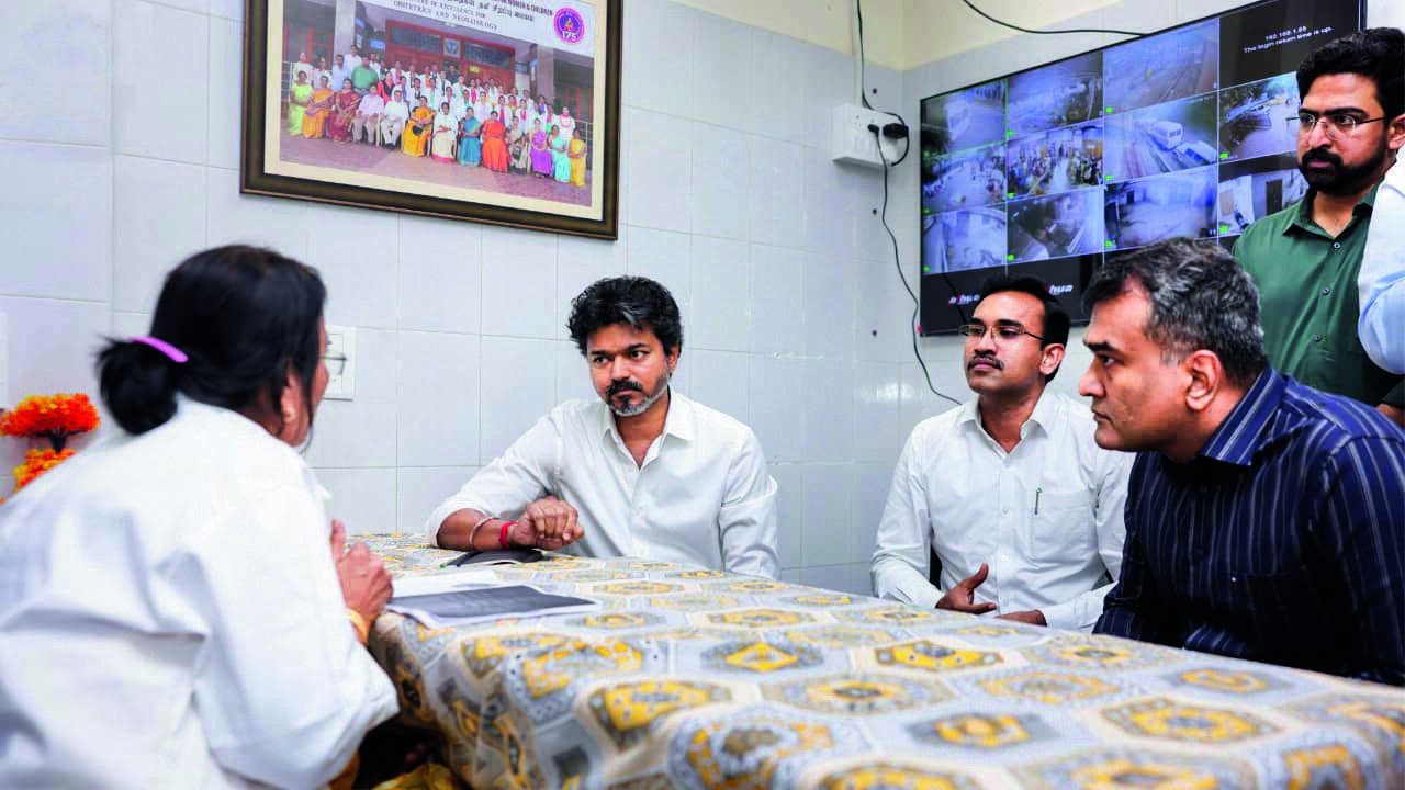 CM Joseph Vijay makes surprise visit to Egmore govt hospital, reviews patient care, amenities