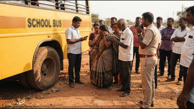 As mother watched in horror, 4-year-old-girl dies under sister's school bus wheel in Bengaluru