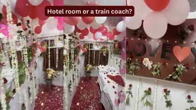 A honeymoon...on rails? This Indian Railways coach got a romantic makeover making travellers ask, 'is that even allowed? '