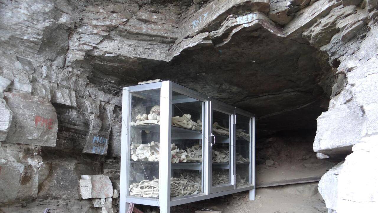 Mizoram cave skeletal sample dated to 1729-1789 AD