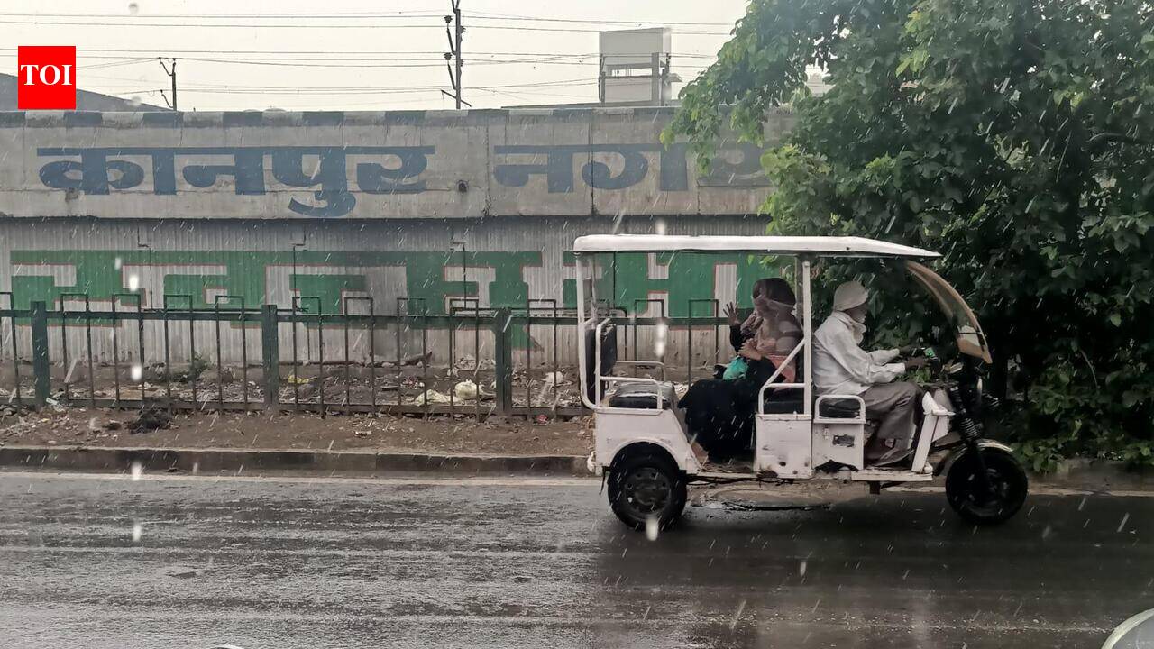 Rain, cloud cover bring relief as mercury dips in Kanpur