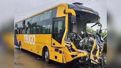 Driver, helper killed, 27 riders hurt as bus crashes on Agra highway
