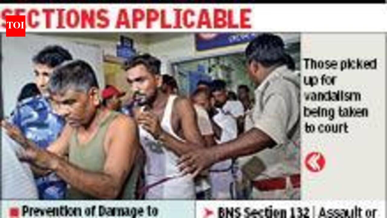 Village empties out as cops pick up 20 for arson