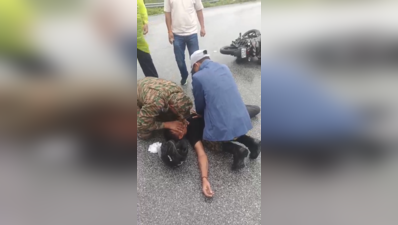 No pulse, no breathing: Maj Gen performs CPR, restores heartbeat of injured biker