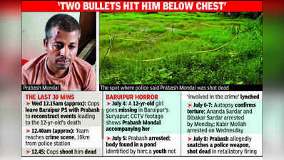 ‘Snatched gun, fired at us’: Cops shoot dead key Baruipur rape-murder accused