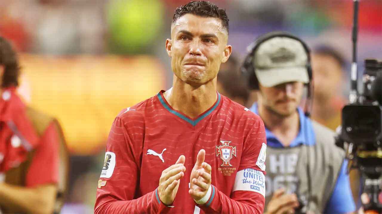 Cristiano Ronaldo's two-word message after Portugal's World Cup exit