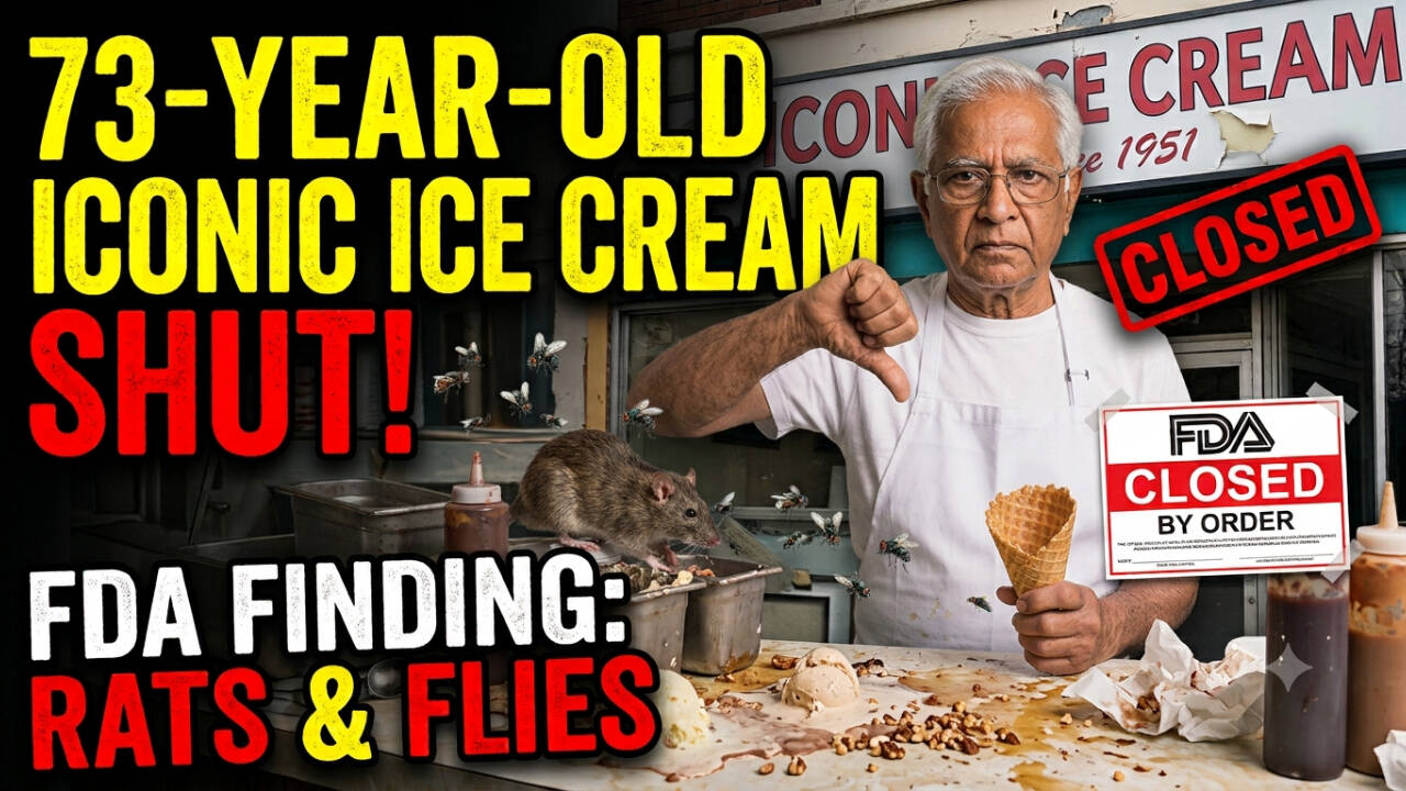 73-year-old iconic ice cream parlour shut after FDA finds rats and flies, license suspended