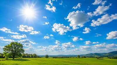  Sunny and hot July 9 with highs of 34°C