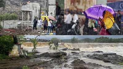 Heavy rain cripples Pune; waterlogging, traffic snarls paralyse city; 492 families evacuated from flood-prone areas
