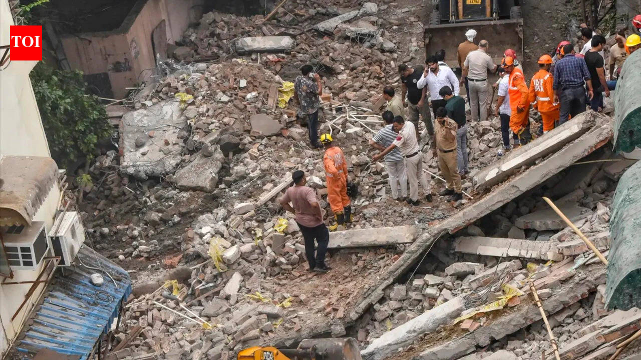 Delhi's Rohini building collapse: Amid panic, 2 pulled out of debris alive