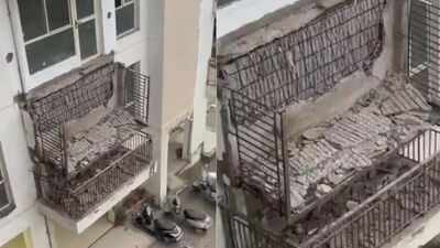 'Deeply alarming': Major scare at Gurgaon's Imperia Esfera luxury society as balcony collapses amid heavy rain