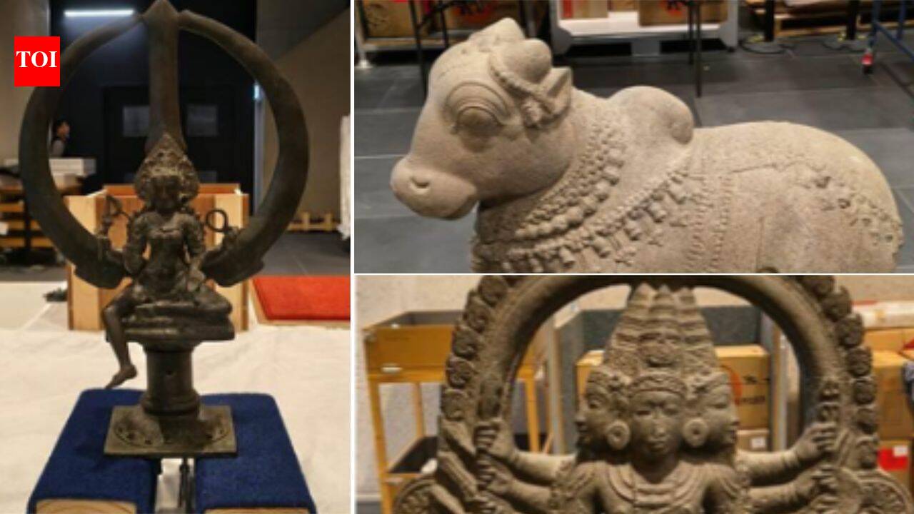Bhadrakali, Nandi &amp; Kartikeya: Australia announces repatriation of three ancient Indian artefacts during PM Modi's visit