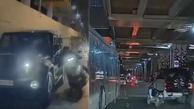 Viral video shows Thar hitting motorcyclists near Mumbai; police launch hunt for driver