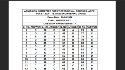 Gujarat PGCET 2026 final answer key out; result expected by July 10: Direct link to download here