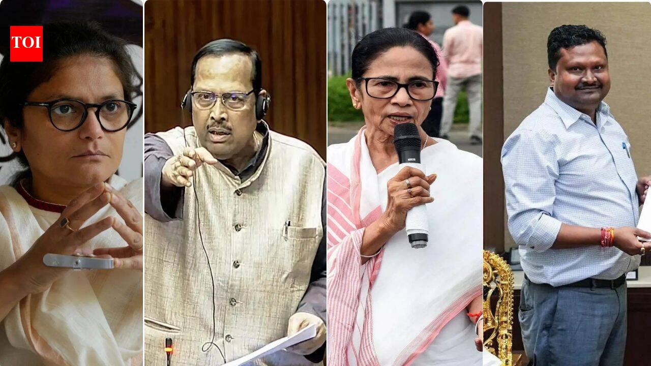 Setback for Mamata Banerjee: Three former TMC MPs join BJP in Kolkata