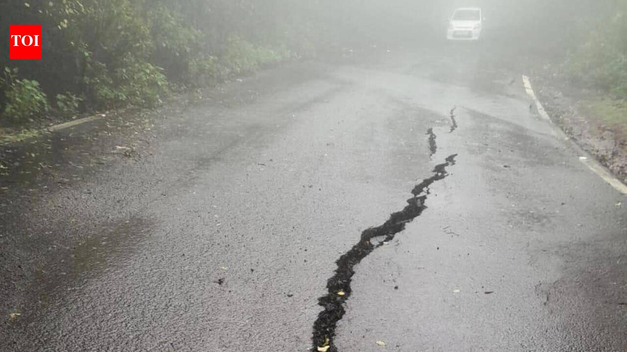 Cracks on Mahabaleswar-Tapola Road &amp; fresh landslide disrupt traffic in Satara, prolonged power cuts continue