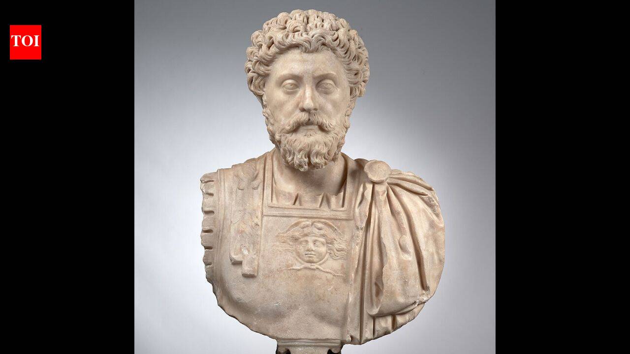 Quote of the day by Marcus Aurelius: "The happiness of your life depends upon..." - a timeless reminder that a peaceful mind shapes a happier life