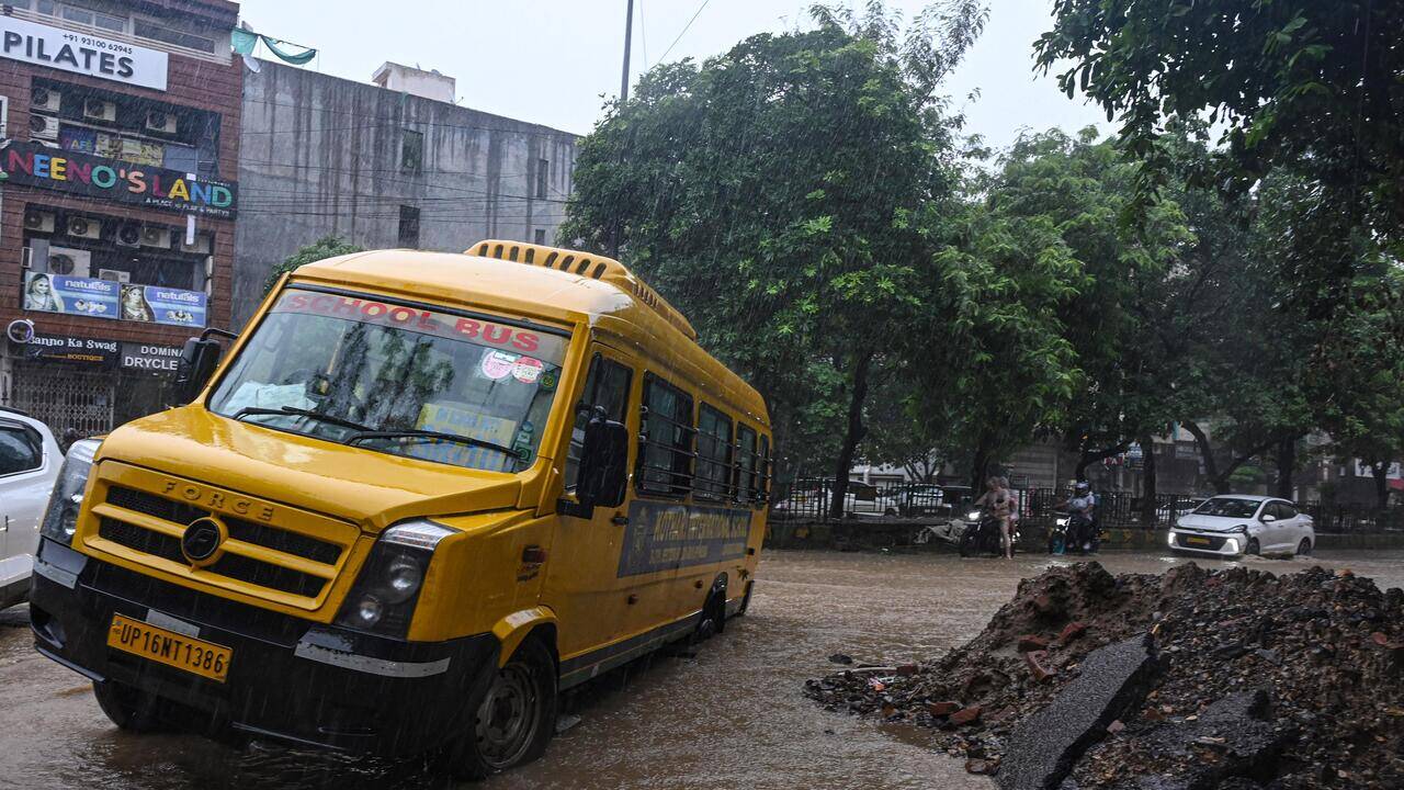 Ghaziabad admin declares rain holiday after students reach school