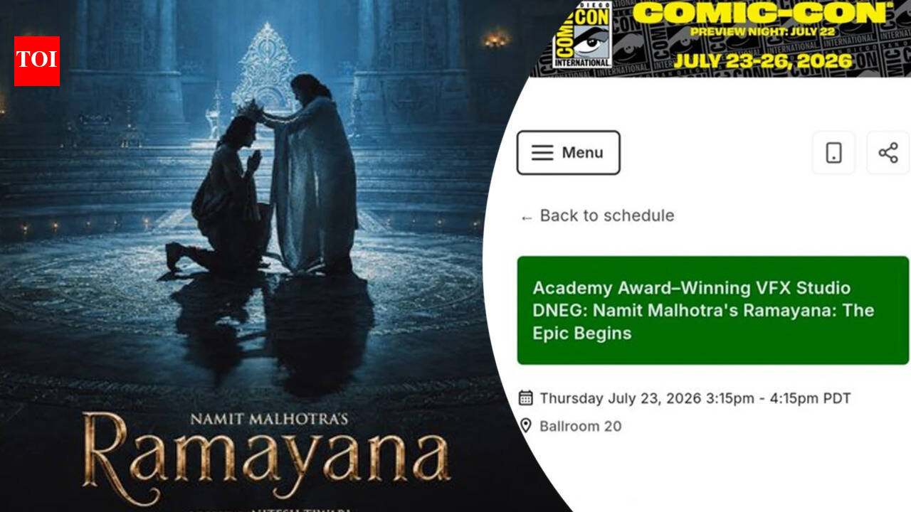 'Ramayana' at San Diego Comic-Con 2026: Date, time, venue CONFIRMED for Ranbir Kapoor, Yash and Nitesh Tiwari's global event
