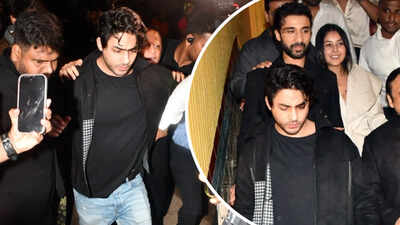 Aryan Khan makes a rare appearance at Raghav Juyal's birthday party; Shehnaaz Gill spotted holding hands with 'Kill' star - PICS
