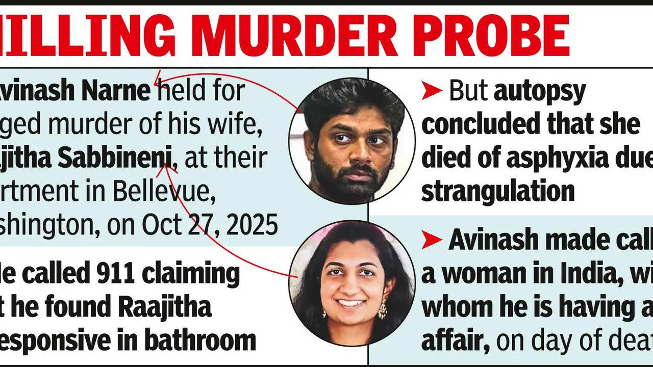 Deleted chats &amp; calls to girlfriend: How US cops caught Telangana techie for wife's murder