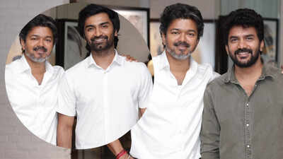 Atharvaa and Kavin meet Tamil Nadu CM Vijay ahead of their upcoming releases, share happiness on social media
