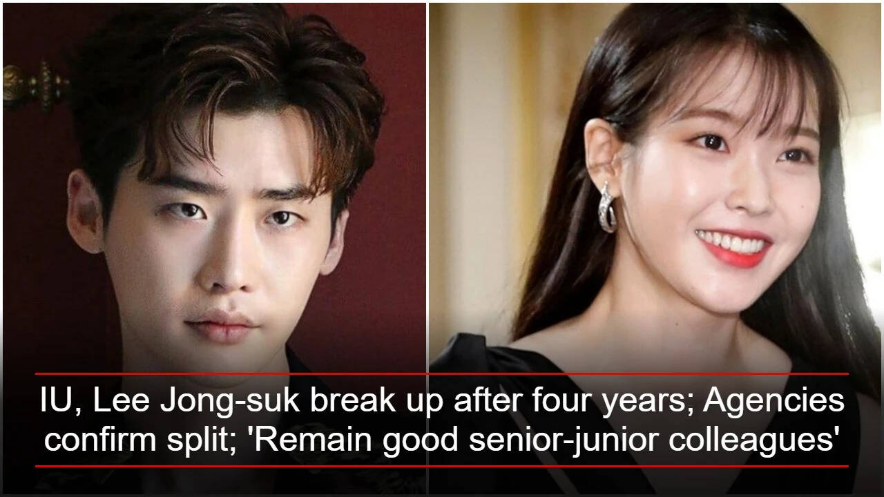 IU, Lee Jong-suk break up after four years; Agencies confirm split; 'Remain good senior-junior colleagues'