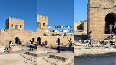  Tourists' chanting Gayatri Mantra inside Azerbaijan museum sparks global travel etiquette debate