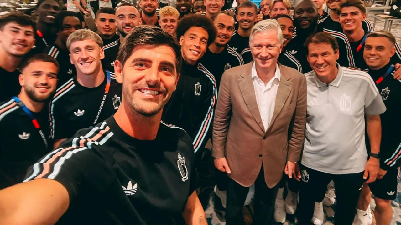 'Tomorrow, we have to win': King Philippe visits Belgium squad before Spain showdown | Watch