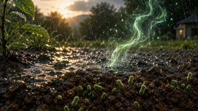 That earthy smell you love after rain doesn't come from the rain at all. It comes from bacteria older than the dinosaurs