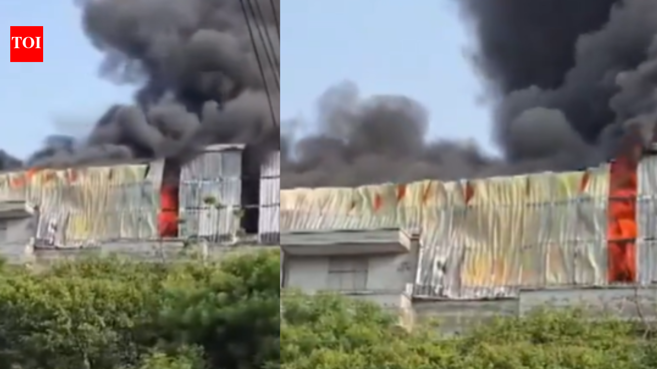 Massive fire engulfs electronics factory in Haryana's Kundli Industrial Area