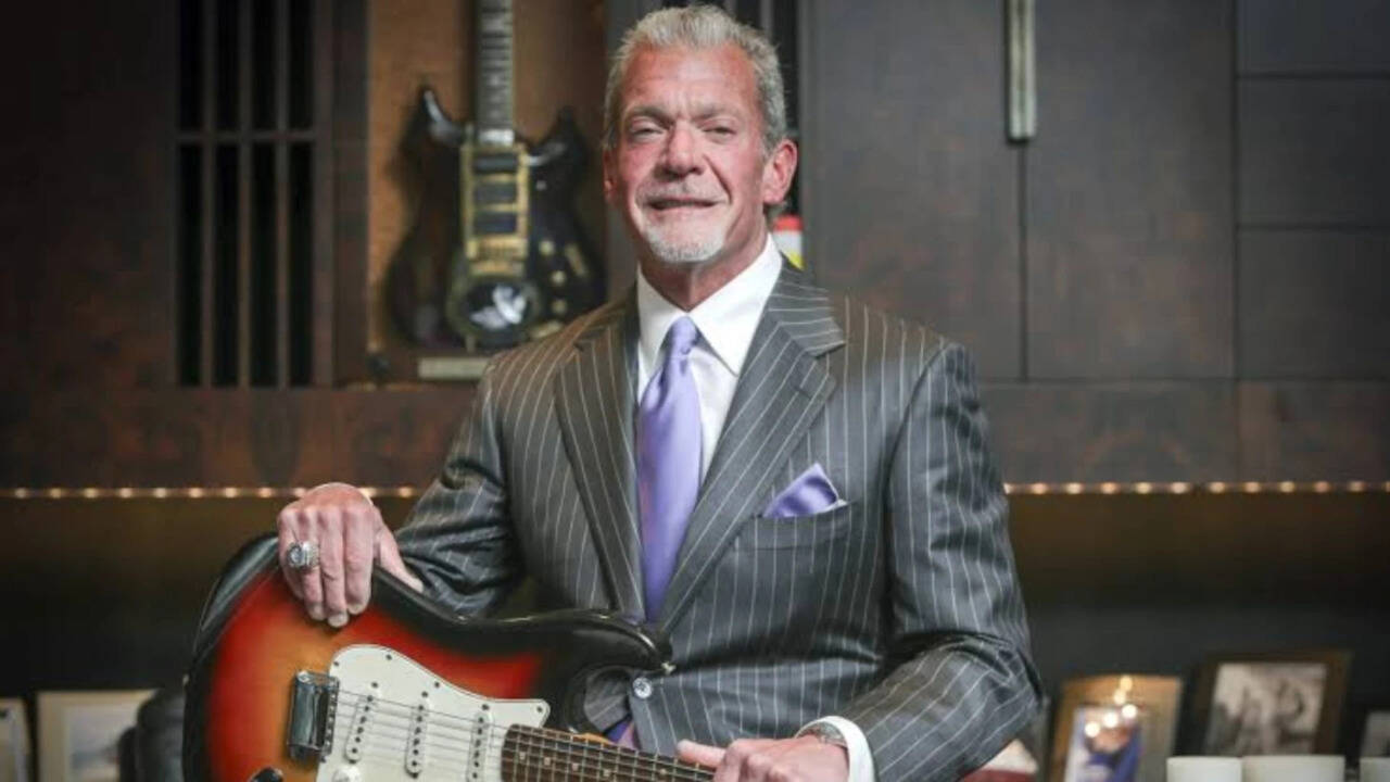 A late NFL owner’s collection sold for more than $105 million, with one guitar fetching $14.55 million