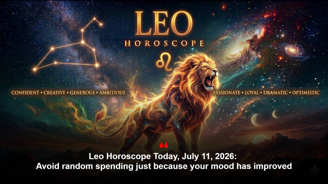 Leo Horoscope Today, July 11, 2026: Avoid random spending just because your mood has improved