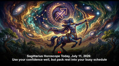 Sagittarius Horoscope Today, July 11, 2026: Use your confidence well, but pack rest into your busy schedule